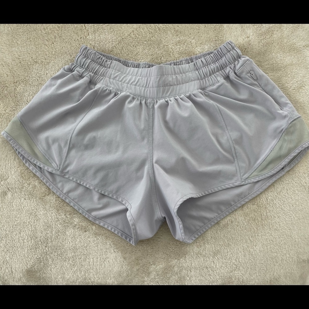 Lululemon shorts Size 4. Pale Lilac color